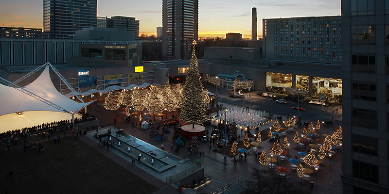 Crown Center Christmas Tree and Holiday Decorations