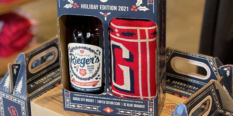 J Rieger Holiday Bottle