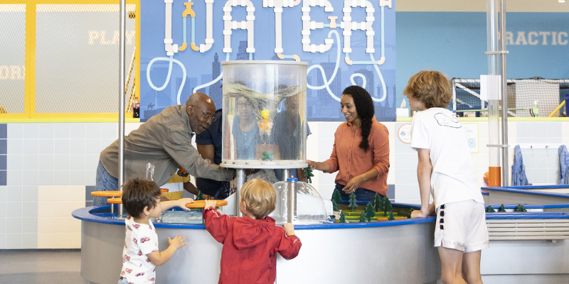 Family at Wonderscope Children's Museum
