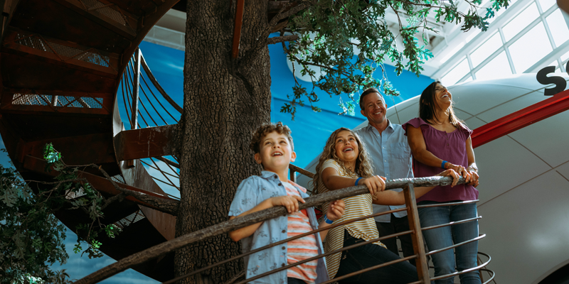 Family at Science City in Union Station