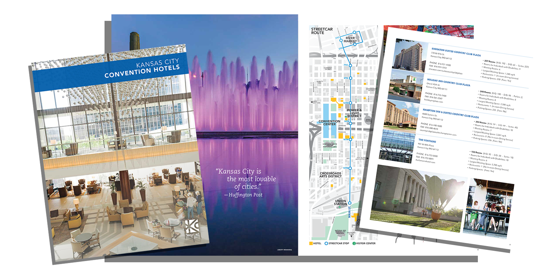 2018 Visit KC Convention Hotel Guide for Meeting Planners image collage
