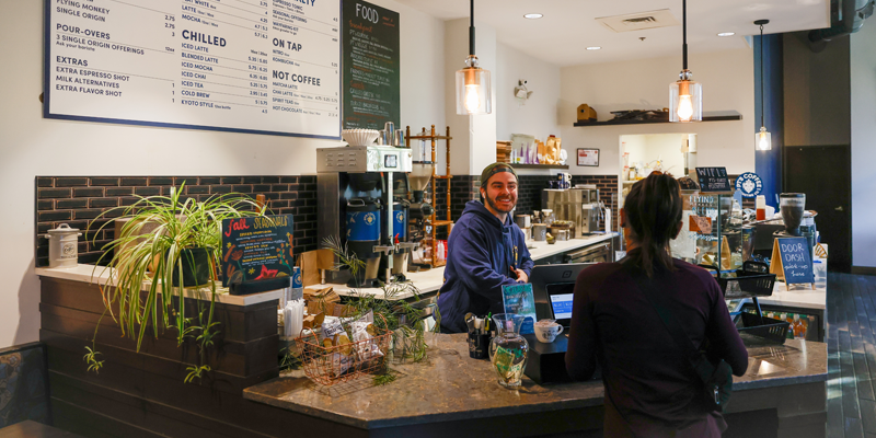 PT's Coffee in the Kansas City Power & Light District