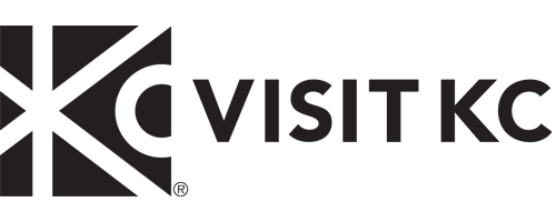 Visit KC Horizontal Logo - B&W